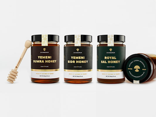 DivineDrop Premium Yemeni Honey Trio