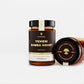 DivineDrop Yemeni Sumra Honey – Front and Lid Display, Raw and Organic.
